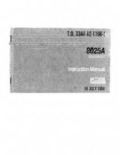 Fluke 8025A Instruction Manual