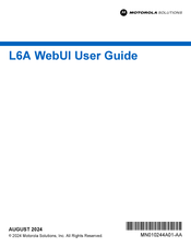 Motorola Solutions L6A User Manual