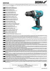 DEDRA DED7040 Instruction Manual