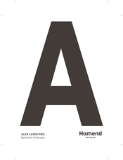 Homend ALEX LASER PRO+ 1283H Manual