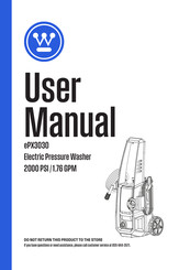 Westinghouse ePX3030 User Manual