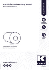 Haier KWIKOT Superline Dual 600 Installation Manual
