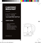 Chefman FAST-BOIL RJ11-18-PL-CA User Manual