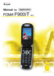 NTT docomo Foma F900iT Manual