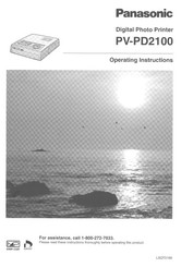Panasonic PV-PD2100 Operating Instructions Manual