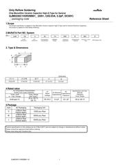 Murata GJM0335C1H3R2BB01 Series Reference Sheet