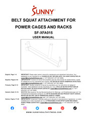 Sunny Health & Fitness SF-XFA015 User Manual