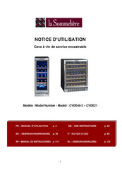 La Sommeliere CVDE21 User Instructions