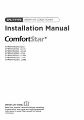 ComfortStar CPA3H-24CD I Installation Manual