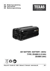 Texas Equipment ZE40B4 User Manual