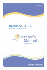 Smiths Medical CADD-Solis 2110 Operator's Manual