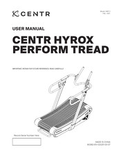 CENTR HYROX PERFORM TREAD NMT.2 User Manual