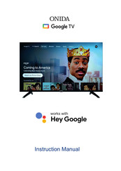 Onida GOOGLE TV Instruction Manual