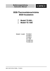 wtw TS 606/3 Instruction Manual