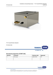 Stahl TRANBERG TUM7149 Installation And Operating Manual