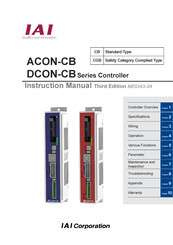 IAI ACON-CB series Instruction Manual