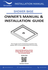 Streamline SHOWER BASE Owner's Manual & Installation Manual