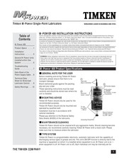 Timken M-Power 400 Installation Instructions Manual