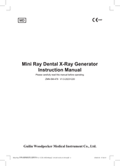 Woodpecker Mini Ray Dental X-Ray Generator Instruction Manual