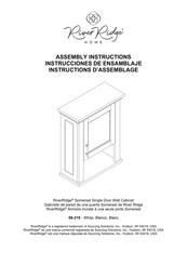 RiverRidge Somerset 06-219 Assembly Instructions Manual