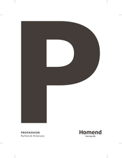 Homend PROFASHION 3083H Manual