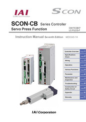 IAI SCON-CB-F Instruction Manual