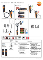 TESTO 0554 2222 Quick Start Manual