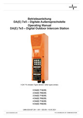 Industronic 0 DA 715/25 Operating Manual