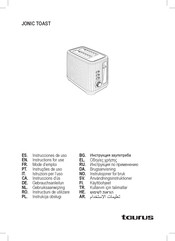 Taurus JONIC TOAST Instructions For Use Manual