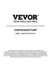 VEVOR G220V110V12V-DULIV1 Manual