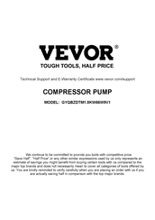 VEVOR GYQBZDTM1.8KW66W9V1 Manual