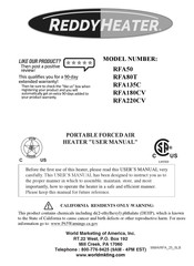 ReddyHeater RFA135C User Manual