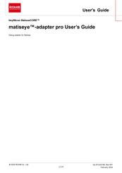 Rohm tinyMicon MatisseCORE matiseye-adapter pro User Manual