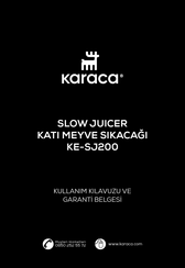 Karaca KE-SJ200 Manual