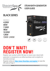 SteamSpa 12KW User Manual