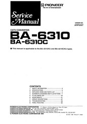 Pioneer BA-6310C/KU Service Manual