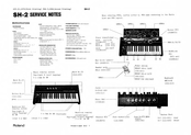 Roland SH-2 Service Notes