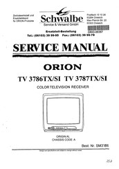 Orion TV 3786TX/SI Service Manual