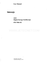 Tektronix 070-7066-02 User Manual