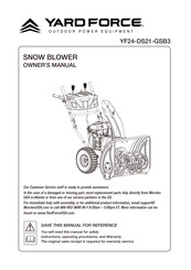 Yard force YF24-DS21-GSB3 Owner's Manual