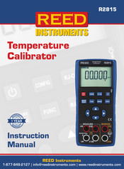 Reed Instruments 800837007025 Instruction Manual