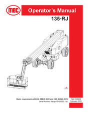 Mec 135-RJ Operator's Manual