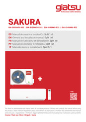 Giatsu SAKURA GIA-S09SAKU-R32 Owners And Installation Manual