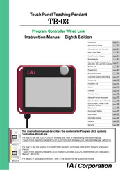 IAI ELECYLINDER TB-03 Instruction Manual