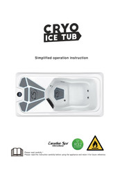 Canadian Spa CRYO CE TUB Simplified Operation Instruction