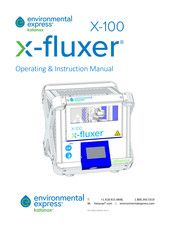 Katanax Environmental express X-fluxer X-100 Operating Instructions Manual