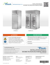 True Manufacturing Company SPEC STR1RRI89-1S Installation Manual