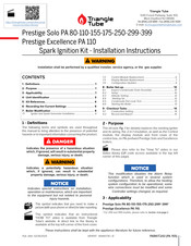 TriangleTube PARKIT244 Installation Instructions Manual