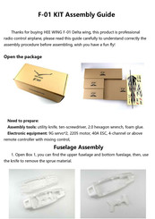 HEE WING RC Youth Edition F-01 Assembly Manual