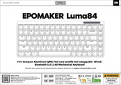 Epomaker Luma84 Quick Start Manual